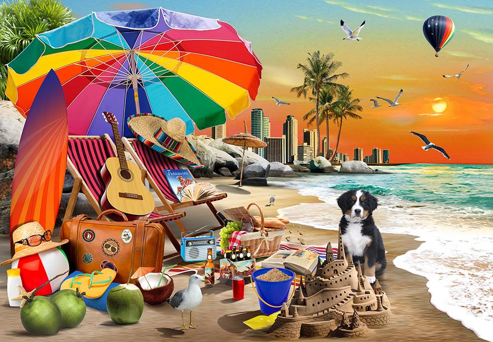 Beach Time 1000 Piece Adult's Jigsaw Puzzle