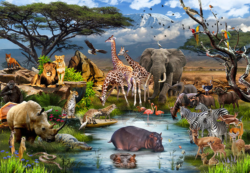 Dreaming of Africa 1000 Piece Adult's Jigsaw Puzzle