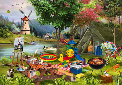 Holiday Days: Camping 500 Piece Jigsaw Puzzle