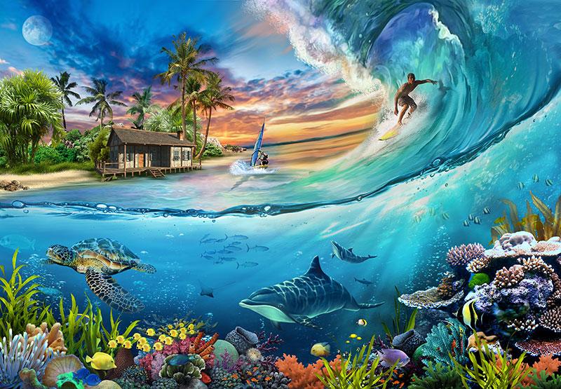 Surf Is Up! 500 Piece Jigsaw Puzzle